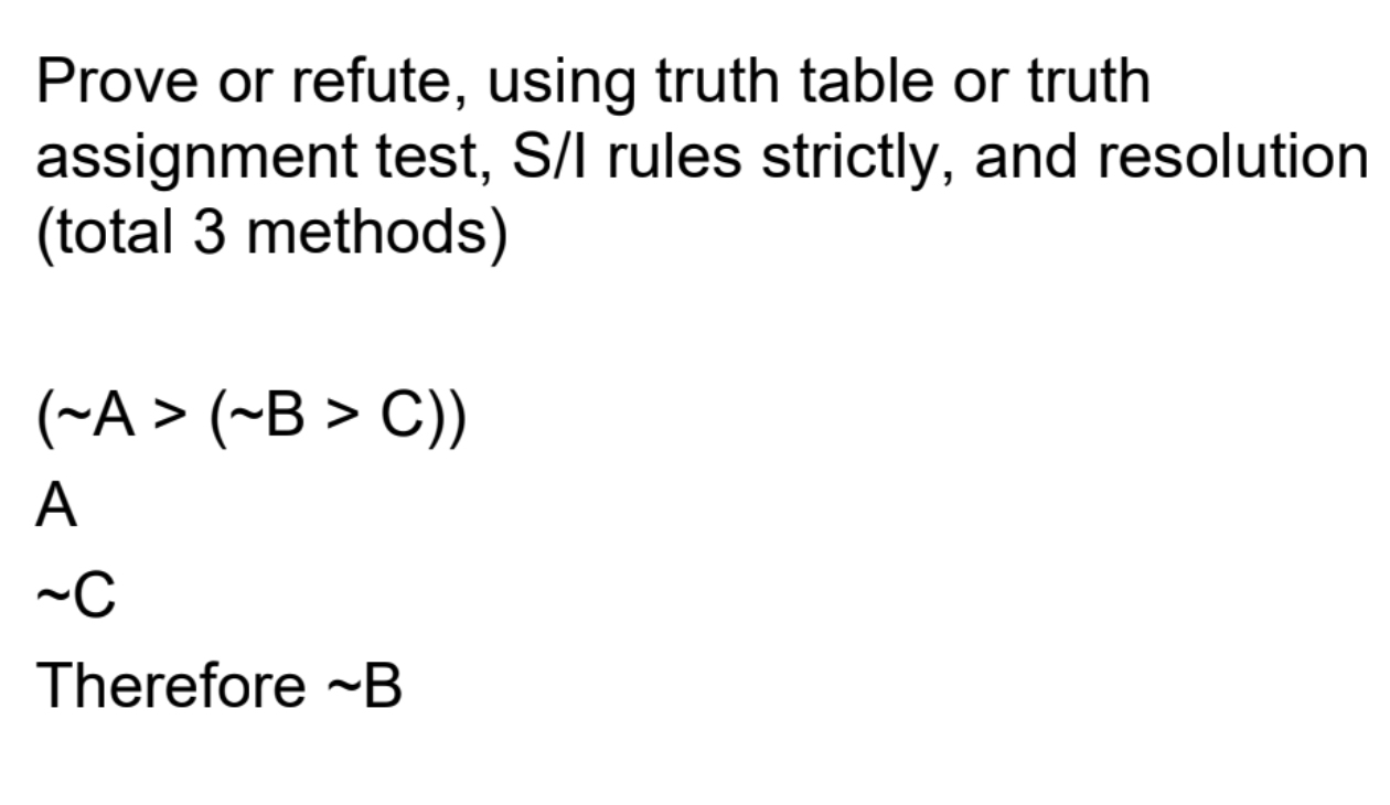 truth assignment test calculator