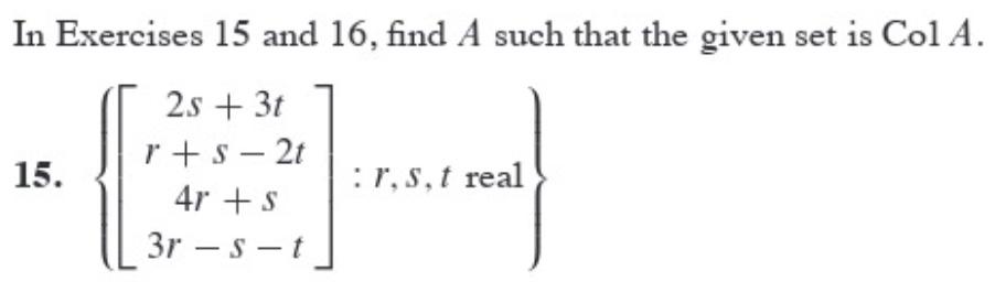 Solved THIS IS A LINEAR ALGEBRA QUESTION: Please answer #15 | Chegg.com