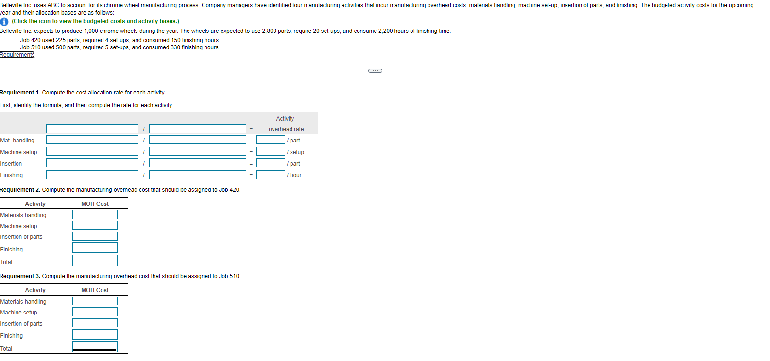 Solved year and their allocation bases are as follows (1)