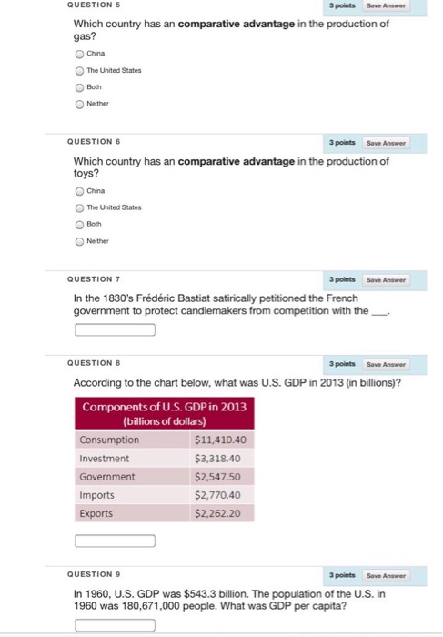 Solved QUESTION 1 3 Points Save Answer Use The Following | Chegg.com