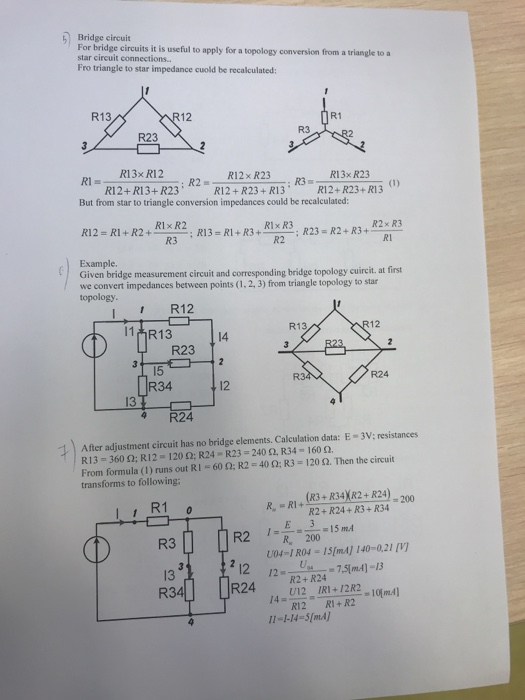 Solved Bridge circuit For bridge circuits it is useful to | Chegg.com