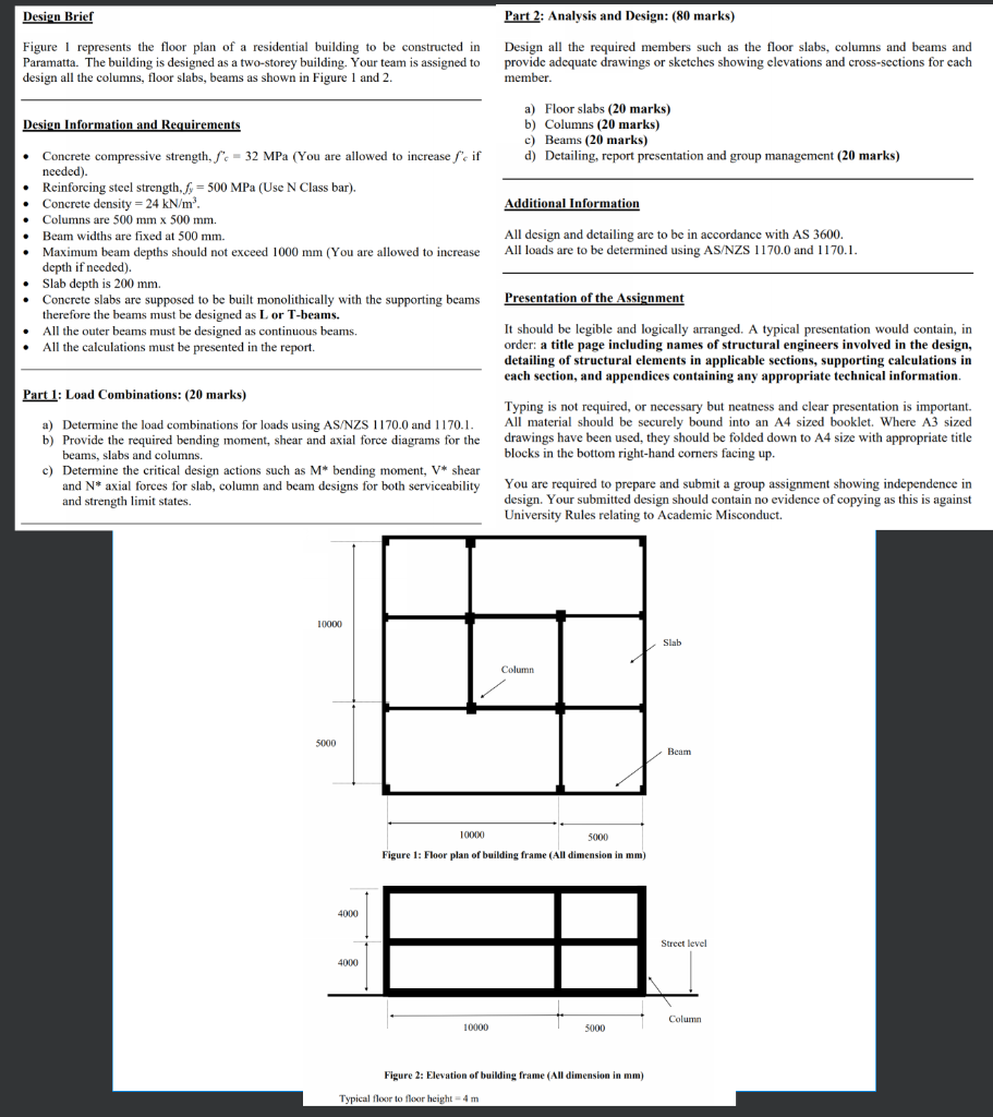 Solved Design Brief Figure 1 represents the floor plan of a | Chegg.com