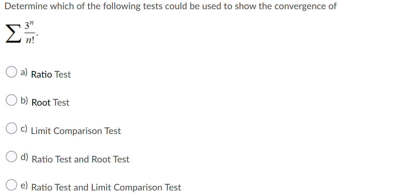 Solved Determine which of the following tests could be used | Chegg.com