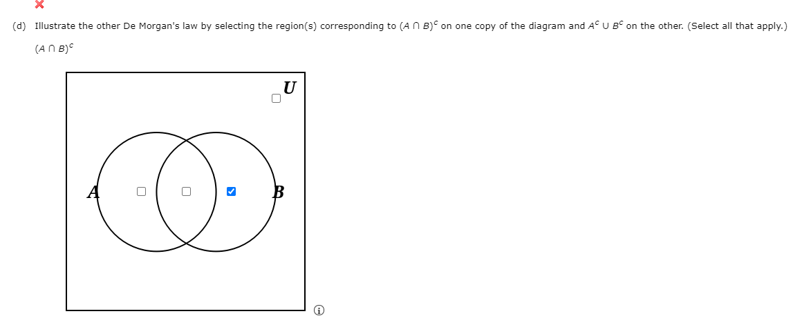 Solved (b) Illustrate the other distributive law by | Chegg.com