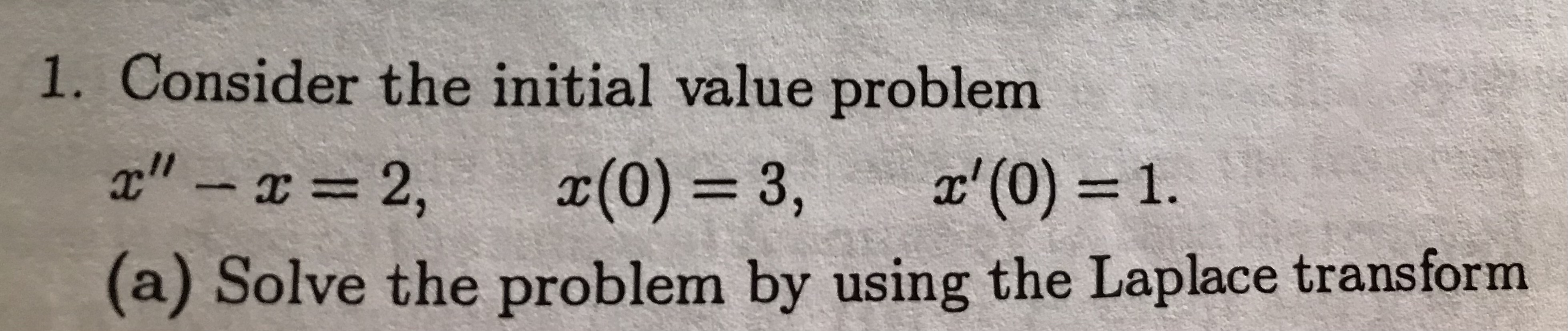 Solved 1. Consider the initial value problem | Chegg.com