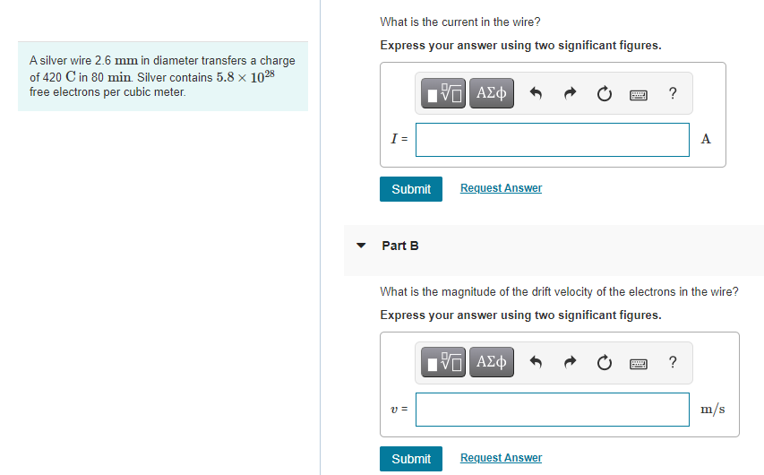 Solved What is the current in the wire? Express your answer | Chegg.com