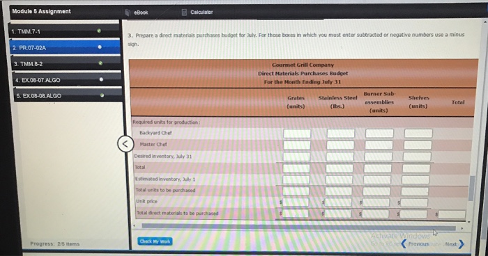 Solved Module 5 Assignment Caloalator EBook Sales, | Chegg.com