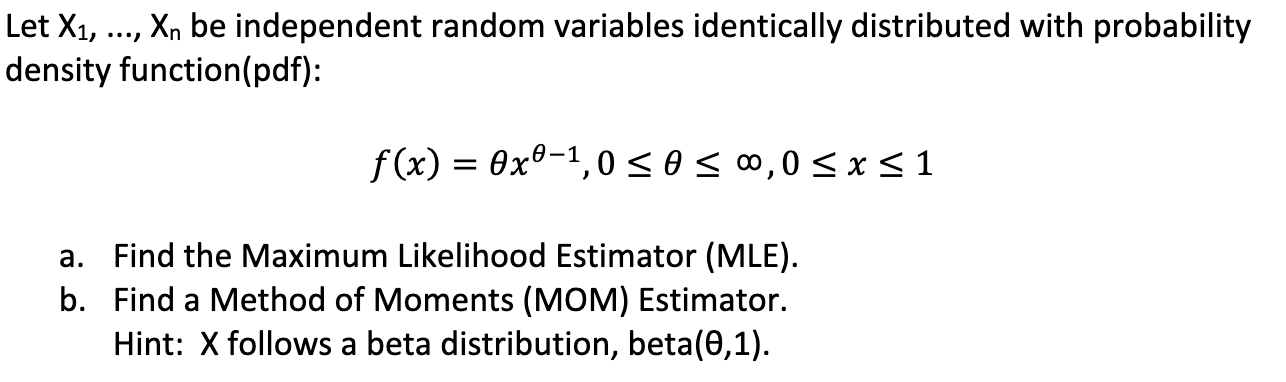 Solved Let X1 Xn Be Independent Random Variables