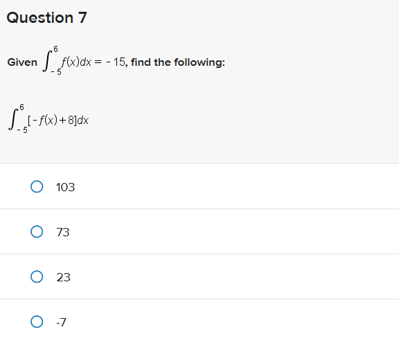 − 5 − 6 x 8 )= 103