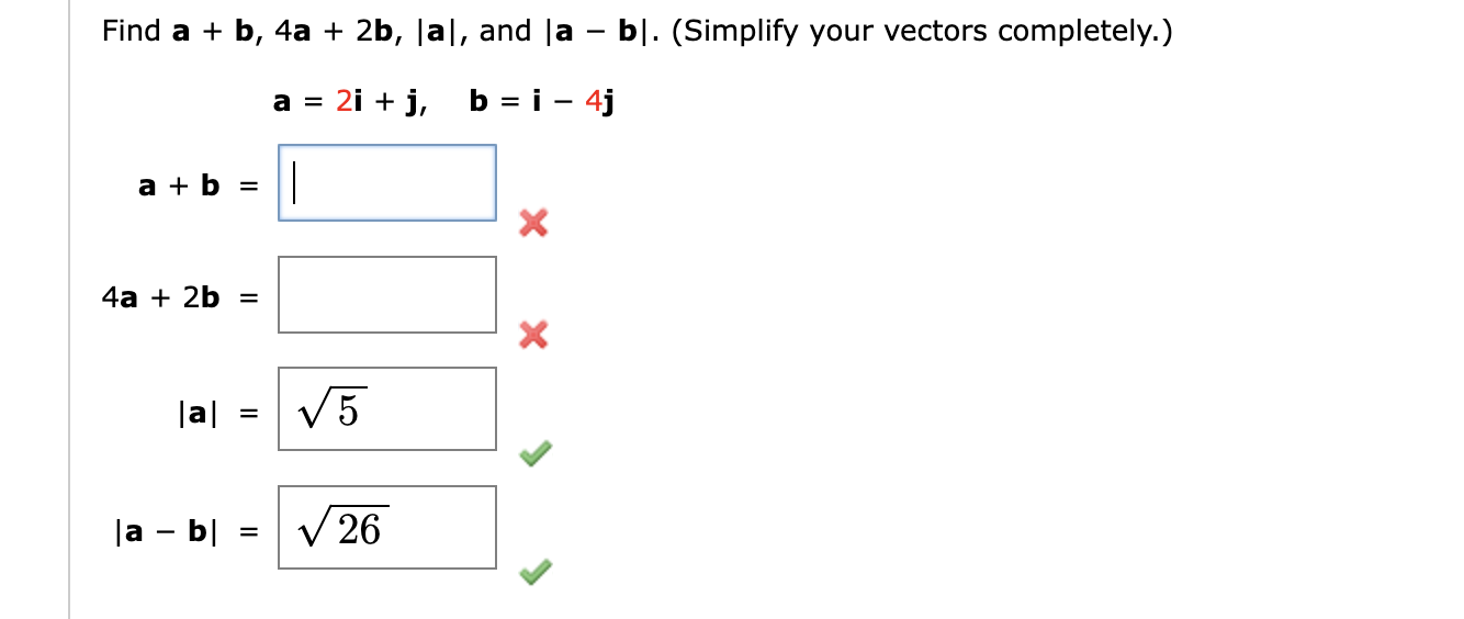 solved-find-a-b-4a-2b-a-and-a-b-simplify-your-vectors-chegg