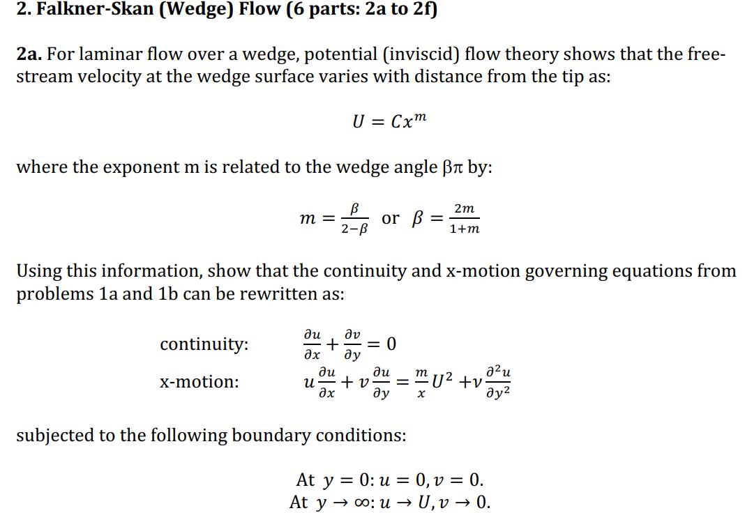 Solved 1a. Using the Shell Balance approach for Continuity, | Chegg.com