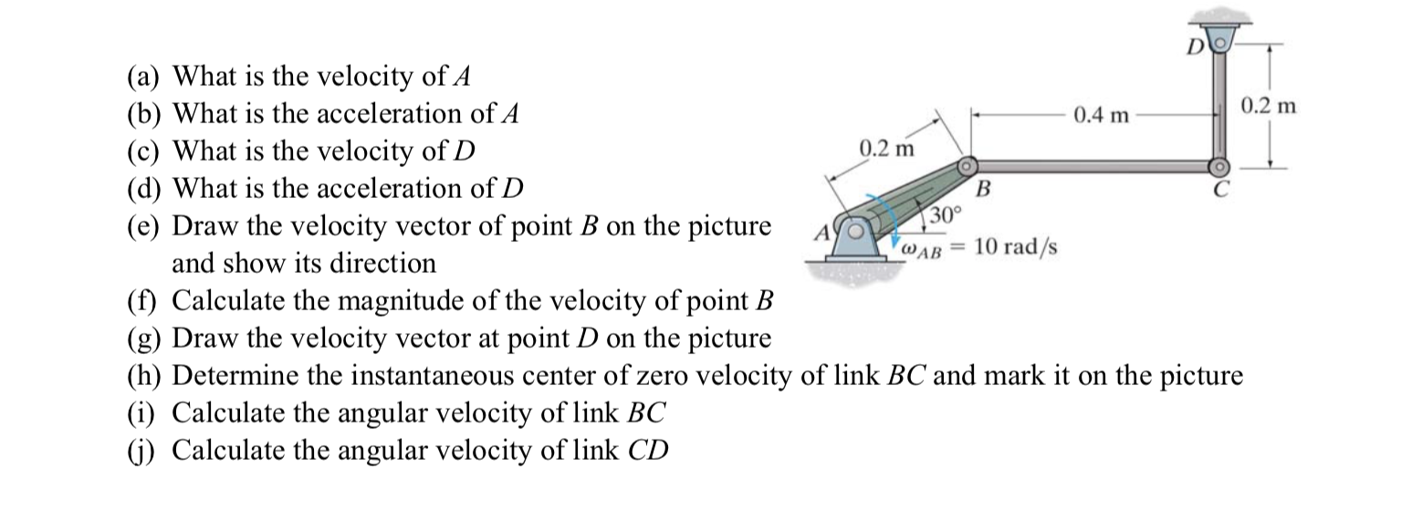 Solved (a) What is the velocity of A (b) What is the | Chegg.com