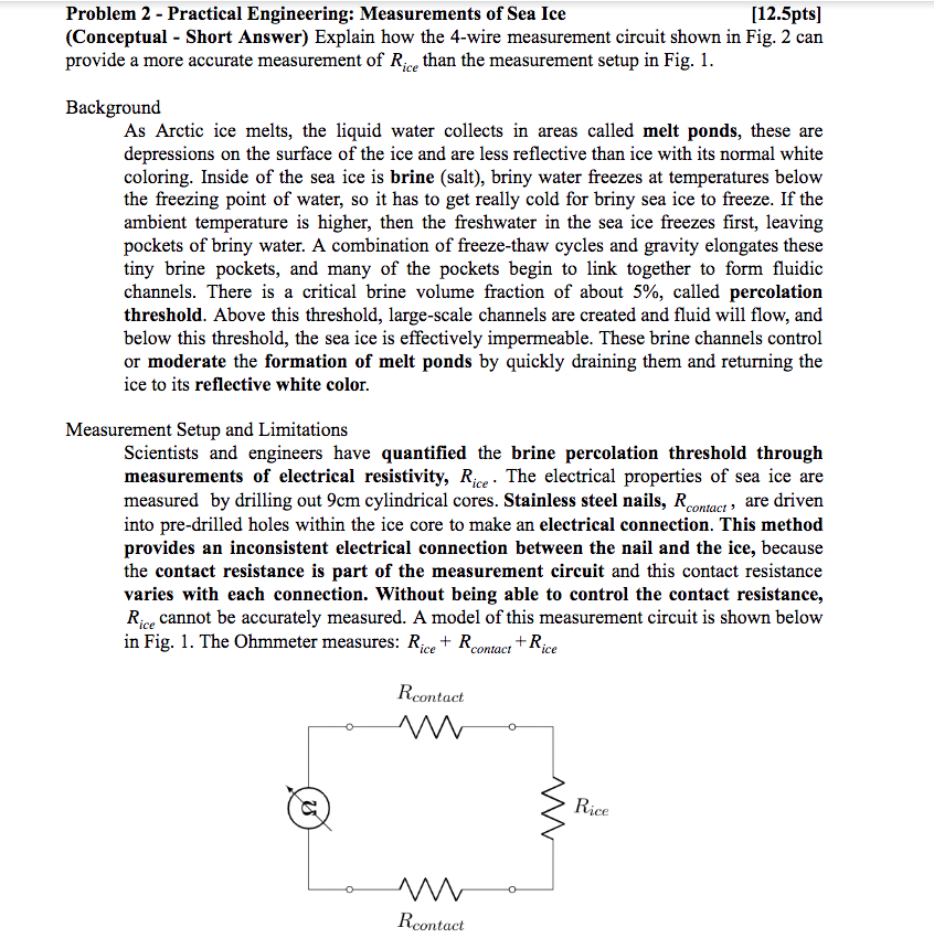 Solved Problem 2 - Practical Engineering: Measurements of | Chegg.com
