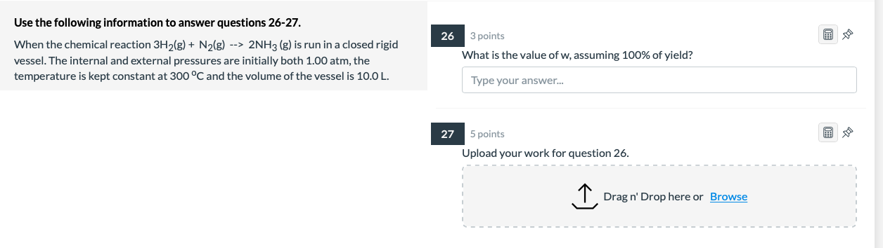 Solved 26 3 points Use the following information to answer | Chegg.com