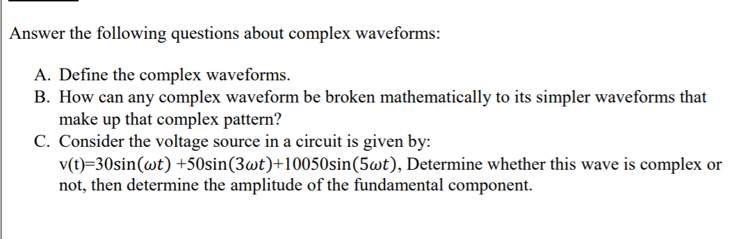 Solved Answer the following questions about complex | Chegg.com