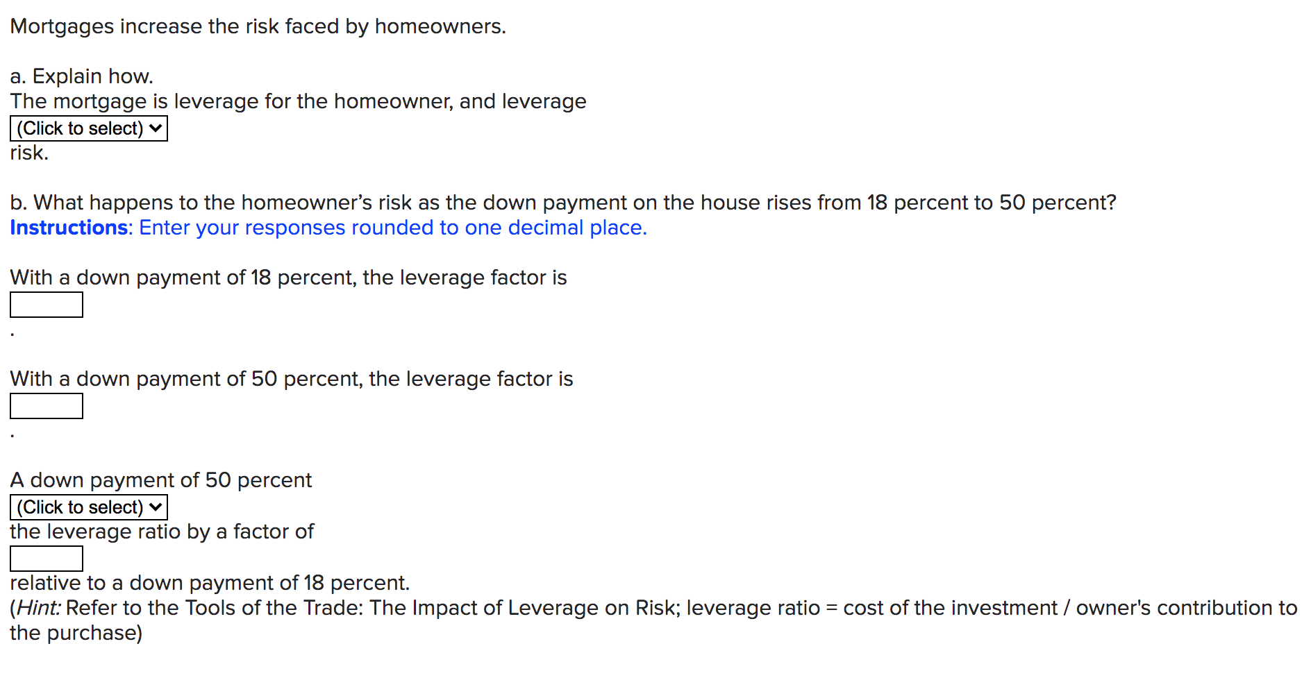 solved-mortgages-increase-the-risk-faced-by-homeowners-a-chegg