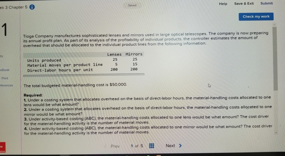 Solved Help Save & Exit Submit Saved Chapter 5 Check my work | Chegg.com