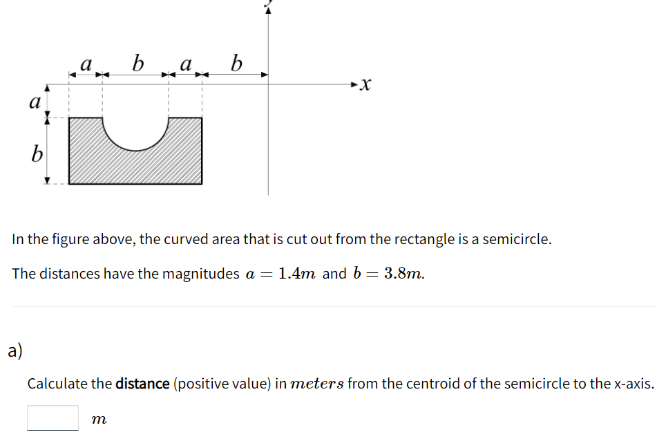 Solved Calculate the distance (positive value) in meters | Chegg.com