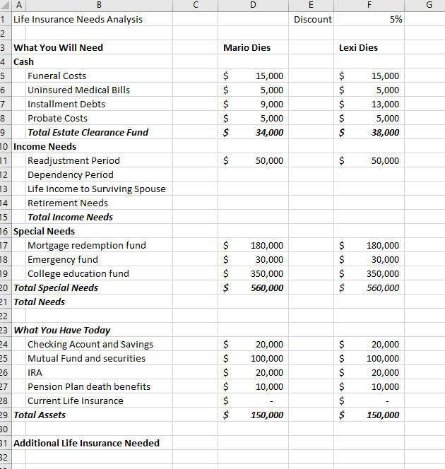 Need Help on excel part figuring out how to | Chegg.com