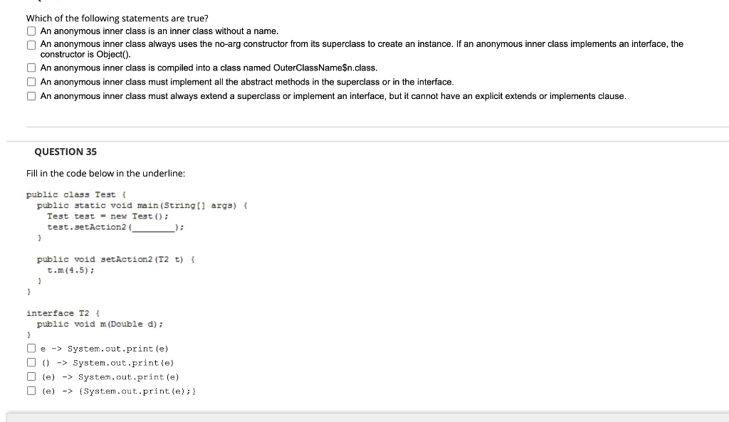 Solved Which of the following statements are true? An | Chegg.com