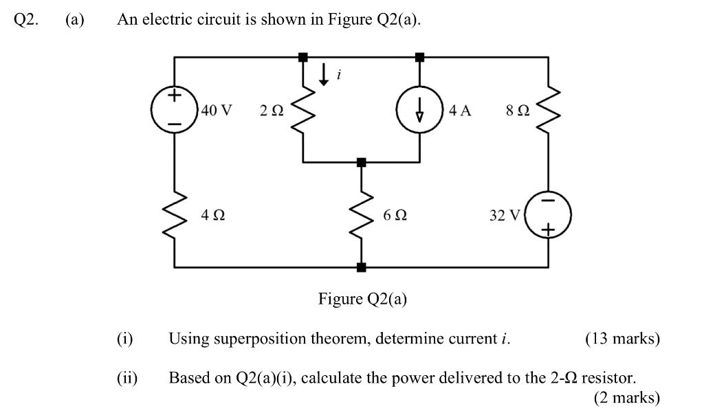 Solved Q2. . (a) An Electric Circuit Is Shown In Figure | Chegg.com