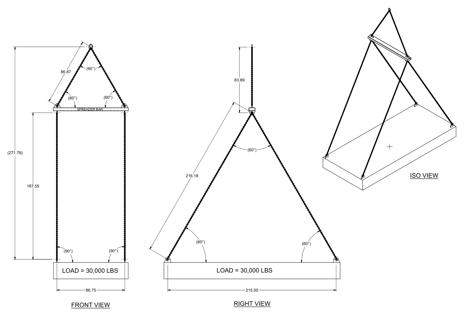 [Solved]: A shipping container of 30,000 lbs is being carrie