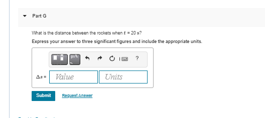 Solved Part B Two Rockets Start From Rest At The Same | Chegg.com