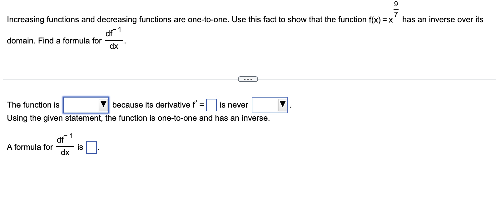 Solved Increasing functions and decreasing functions are | Chegg.com