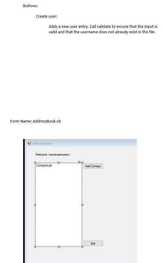 Solved 1. The first Form (login) will request user login | Chegg.com