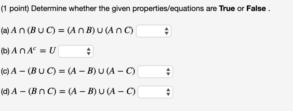 Solved |(1 point) Determine whether the given | Chegg.com