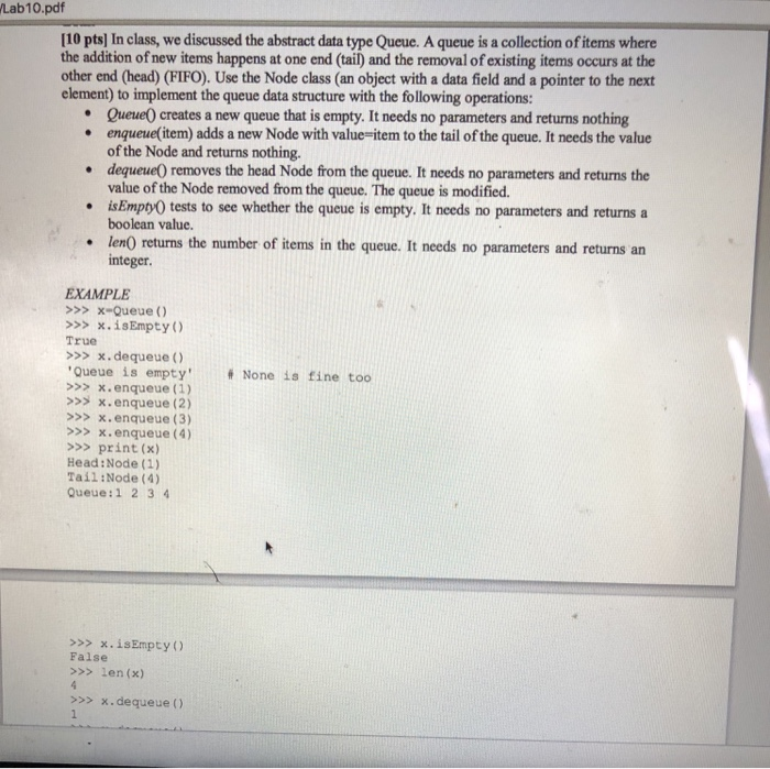 abstract data structure example