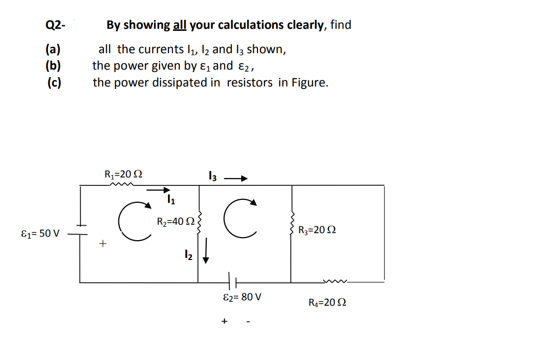 Solved Q2- (a) (b) (c) By showing all your calculations | Chegg.com