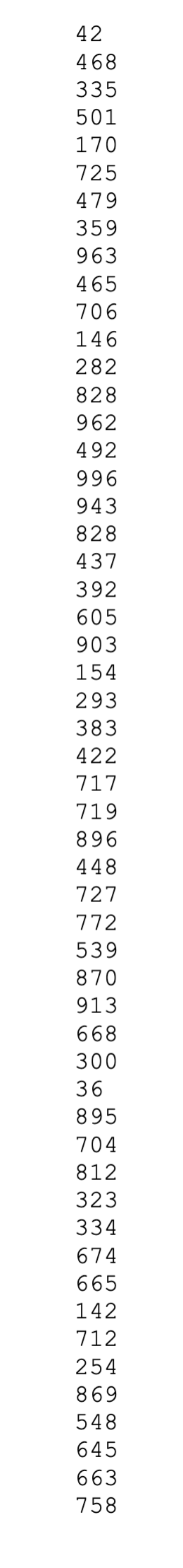 Solved This program will read a file of numbers (number.txt) | Chegg.com