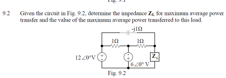 Solved Given the circuit in Fig. 9.2, determine the | Chegg.com