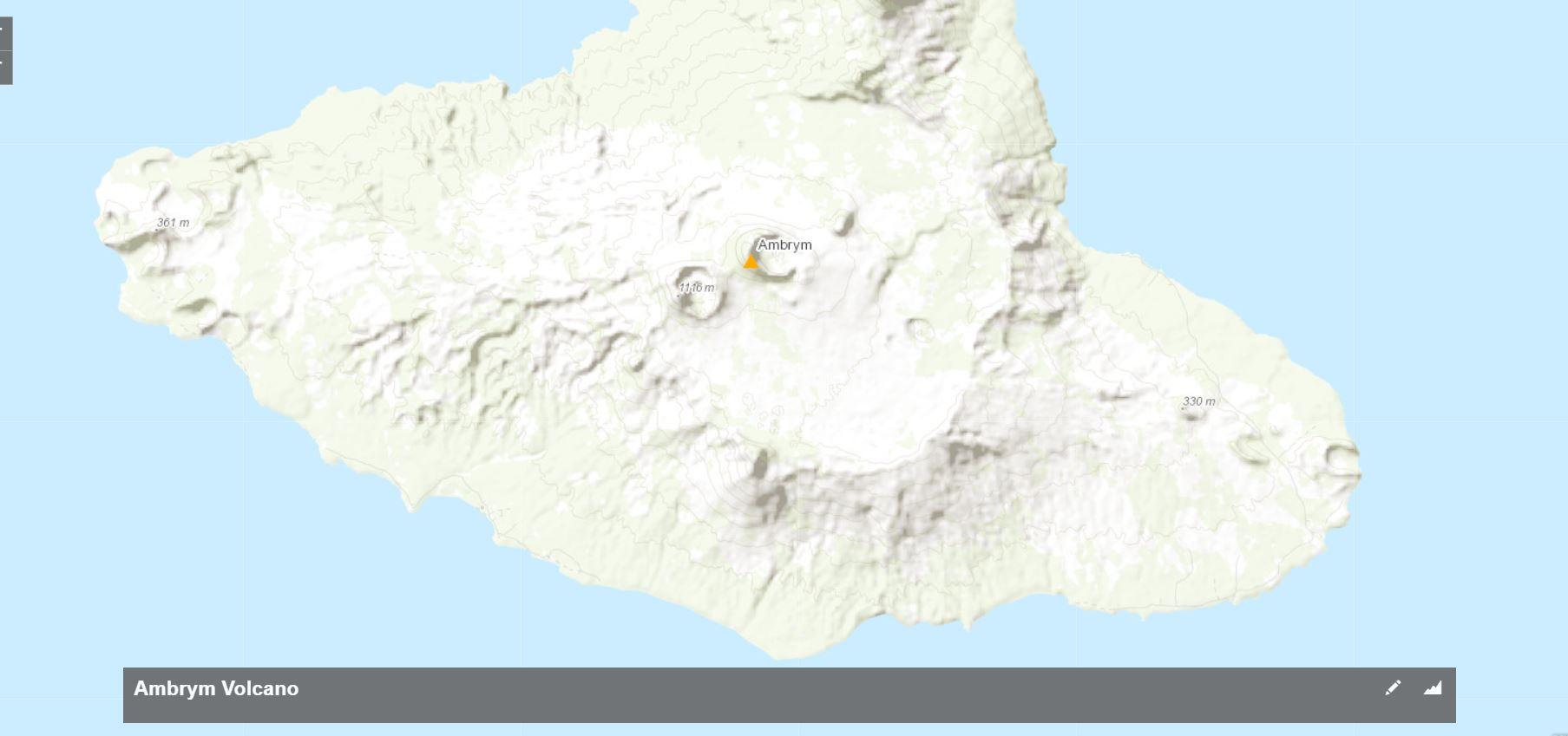 Solved Look at the map of the island. The three small | Chegg.com