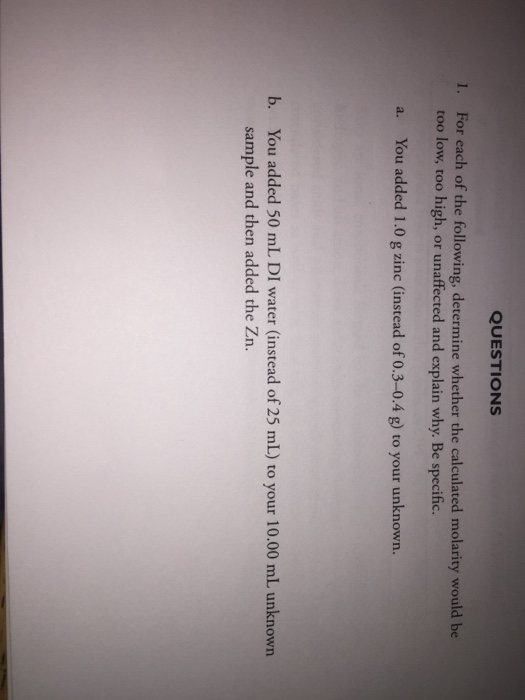 Solved QUESTIONS 1. For Each Of The Following, Determine | Chegg.com