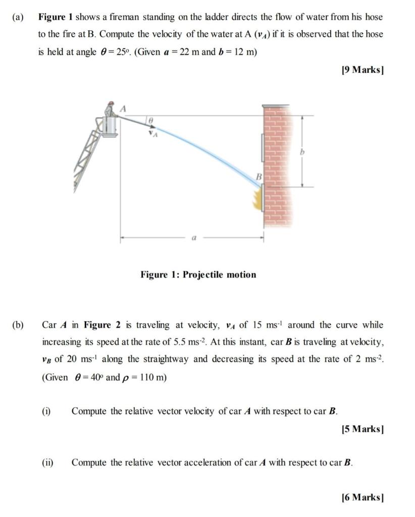 Solved (a) Figure 1 shows a fireman standing on the ladder | Chegg.com