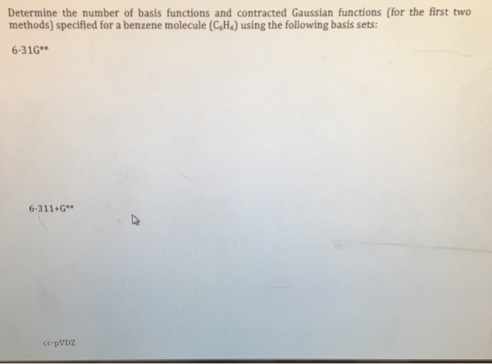 Solved Determine the number of basis functions and | Chegg.com