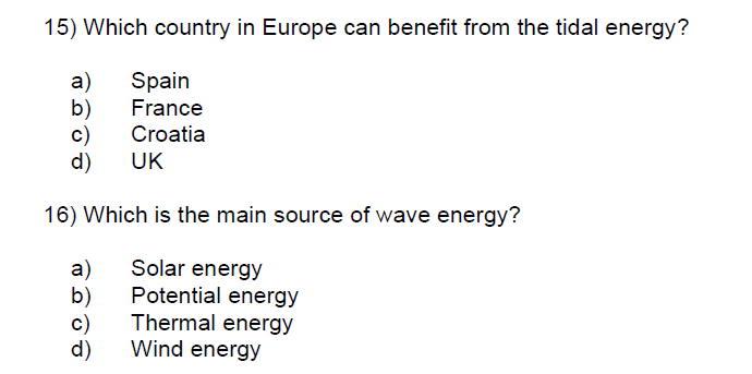 Solved 15) Which Country In Europe Can Benefit From The | Chegg.com