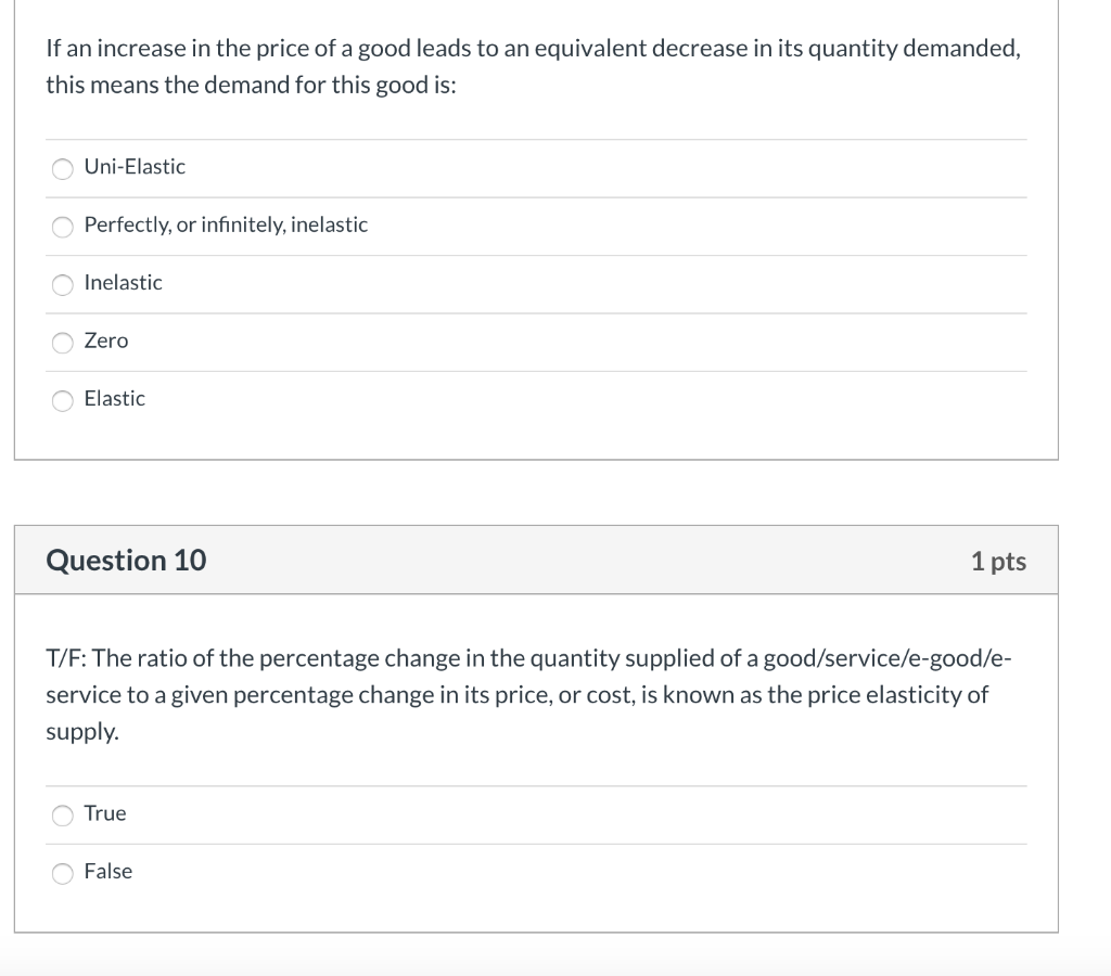 Solved If an increase in the price of a good leads to an | Chegg.com