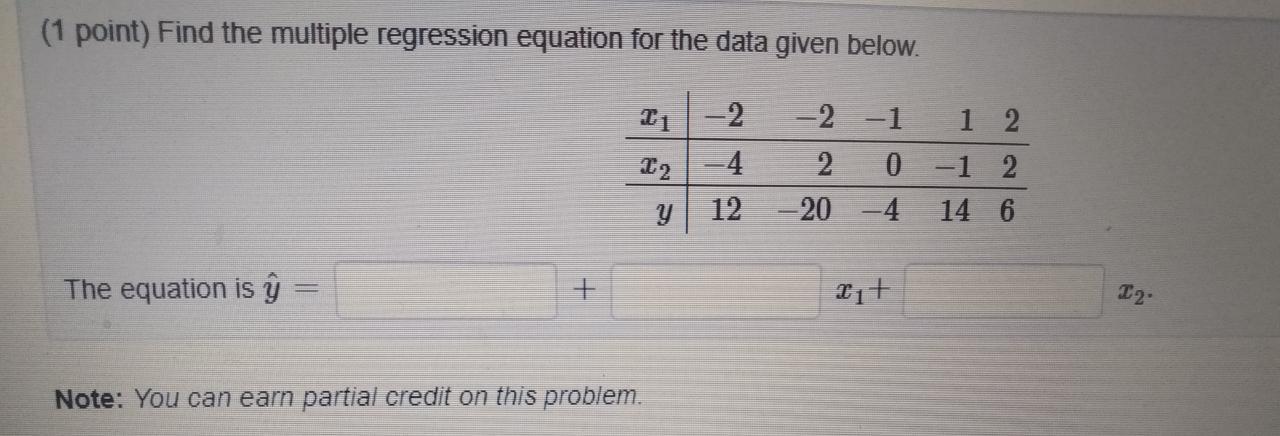 Solved use matlab please (1 point) Find the multiple | Chegg.com