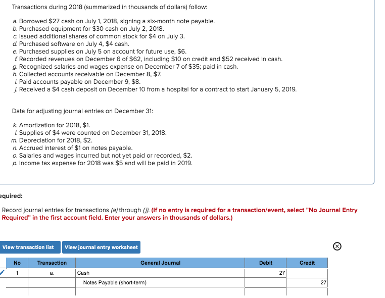 Solved July 1 Received $39,000 of cash and issued common