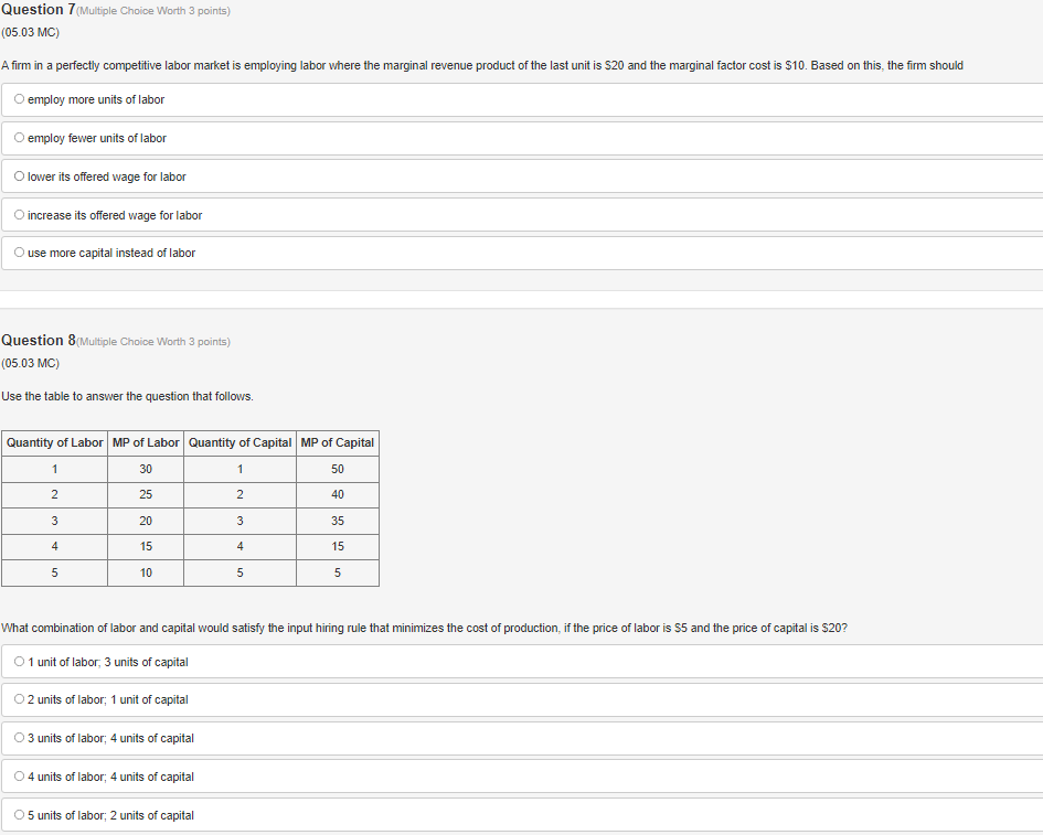 Solved Question 5(Multiple Choice Worth 3 points) (05.04 MC) | Chegg.com