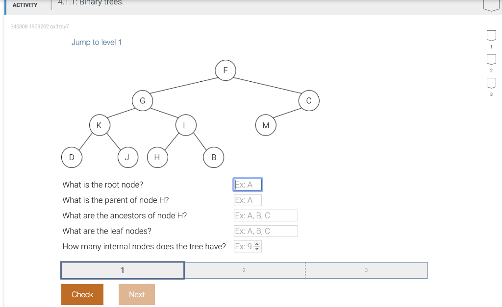 Solved ACTIVITY 4.1.1. Binary trees. 340308.1909202.qx3zqy7 | Chegg.com