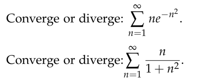 Solved Converge or diverge: Â• ne n2 . n=1 2. Converge or | Chegg.com