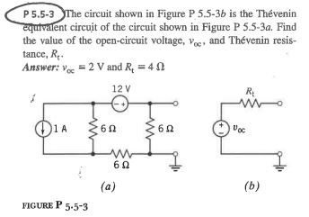 Solved P5.5-3 The Circuit Shown In Figure P 5.5-36 Is The | Chegg.com