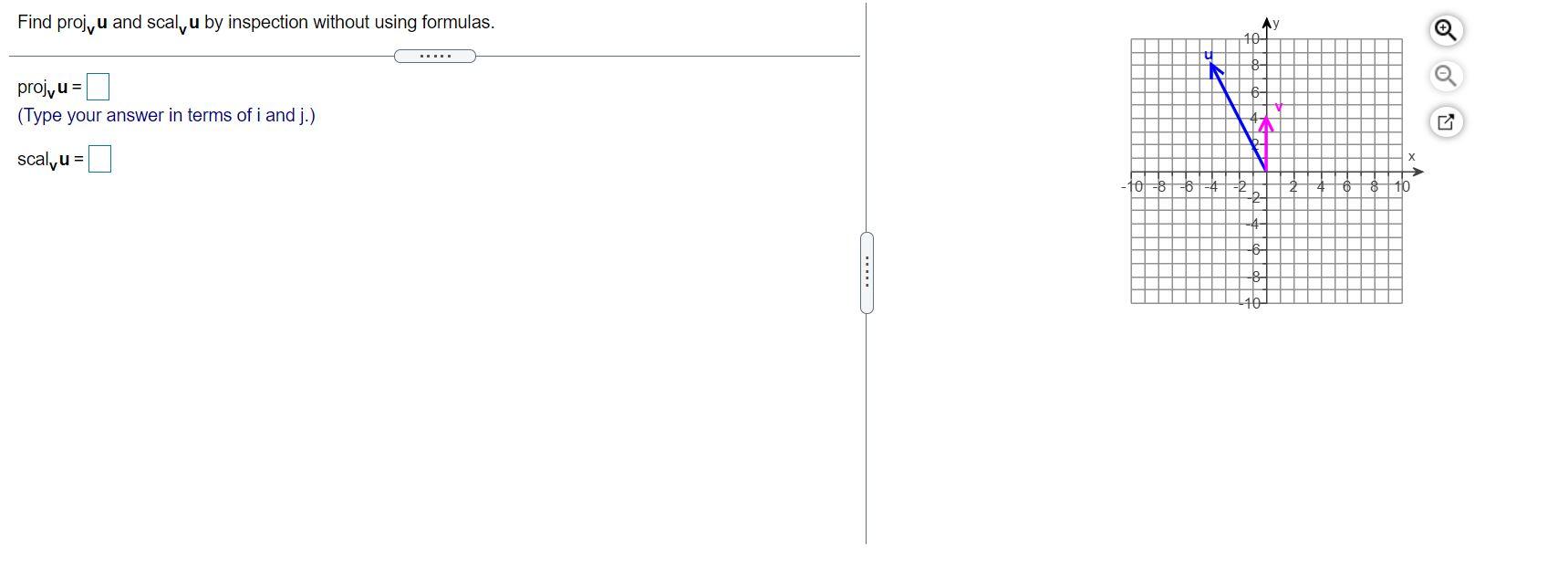Solved Find proj, u and scal, u by inspection without using | Chegg.com
