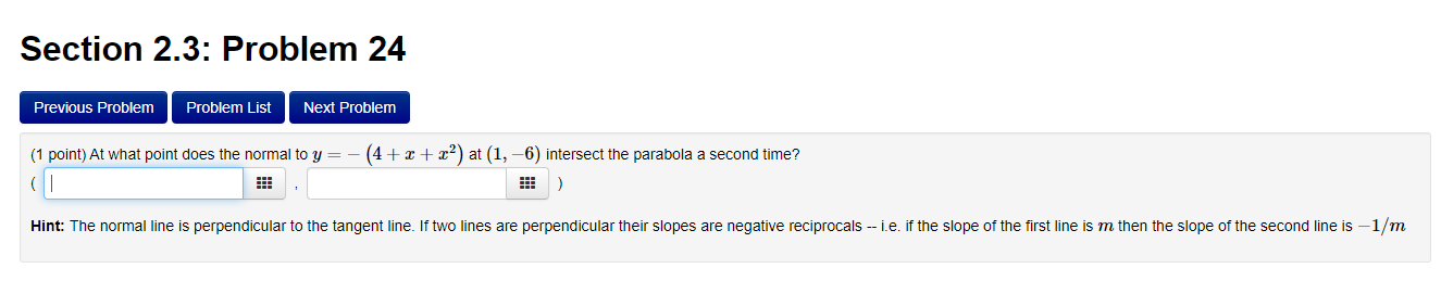 Solved Section 2.3: Problem 24 Previous Problem Problem List | Chegg.com