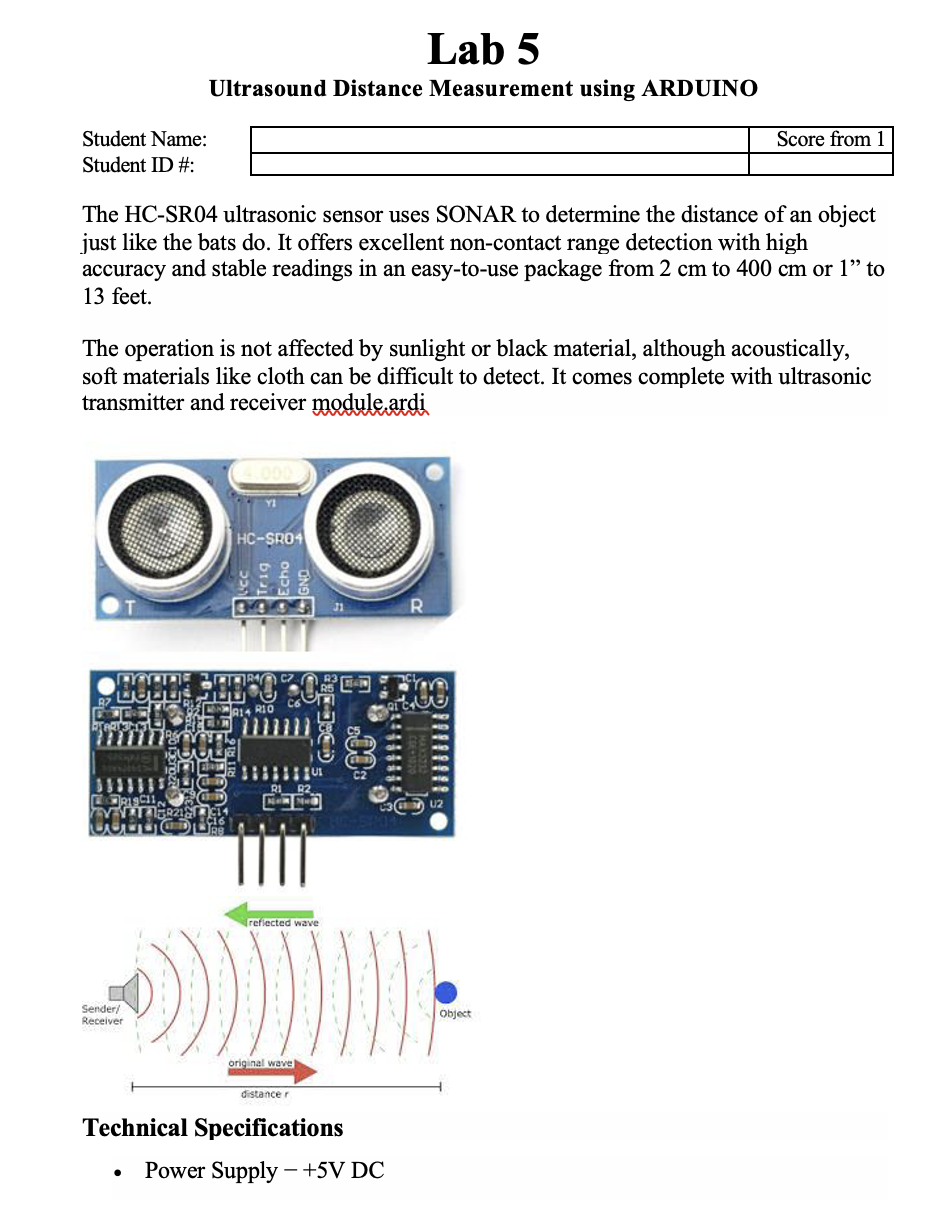 Distance Measurement Using Arduino Hcsr04 Ultrasonic Sensor Tutorial: