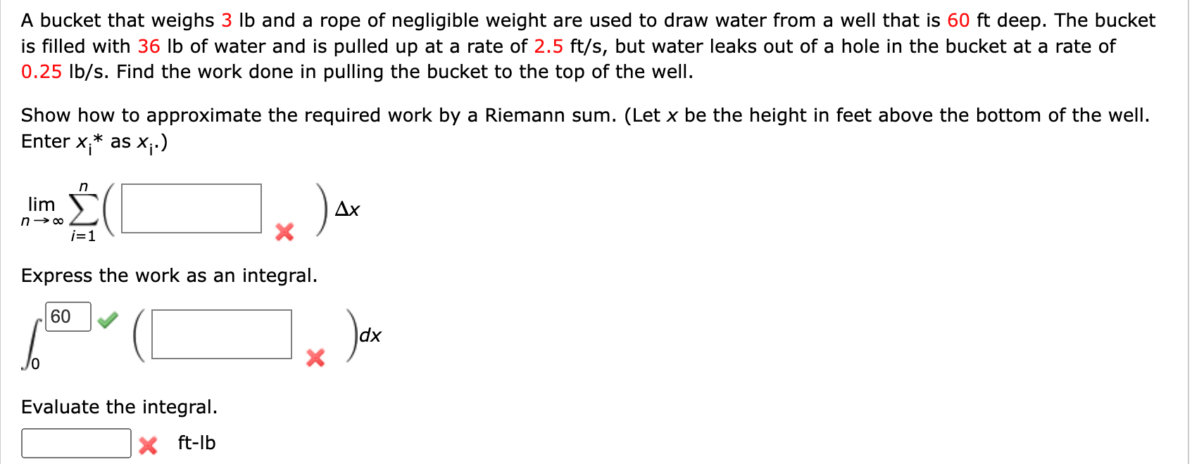Solved A bucket that weighs 3 lb and a rope of negligible